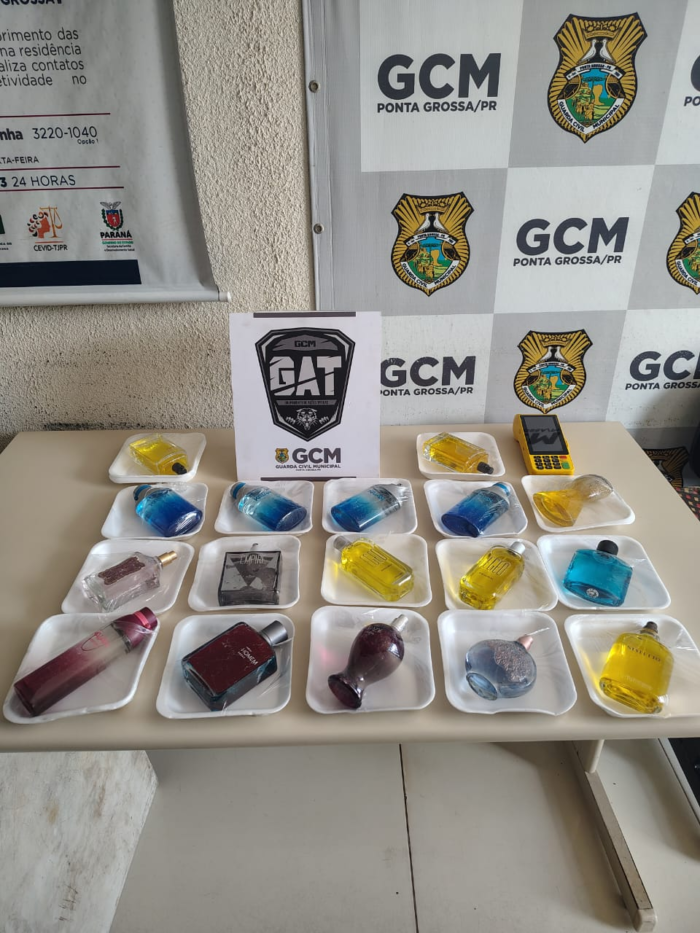 GUARDA MUNICIPAL APREENDE COSMÉTICOS FALSIFICADOS