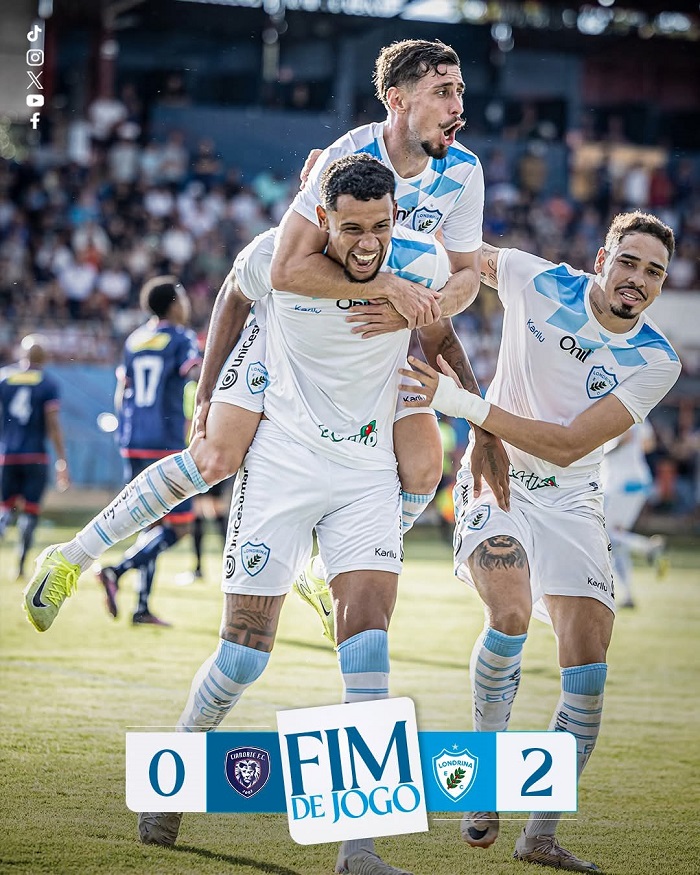 LONDRINA VENCE O CIANORTE E GARANTE A VANTAGEM NO JOGO DE VOLTA: 2X0