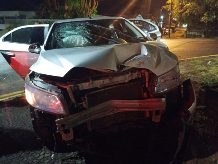 CONDUTOR EMBRIAGADO É DETIDO APÓS ABALROAMENTO TRANSVERSAL