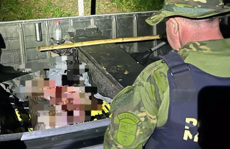 POLICIAIS ENCONTRAM CAPIVARA ABATIDA DENTRO DE EMBARCAÇÃO