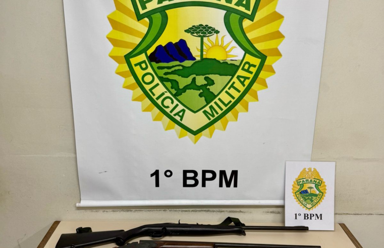 HOMEM É PRESO EM PONTA GROSSA COM CINCO ARMAS