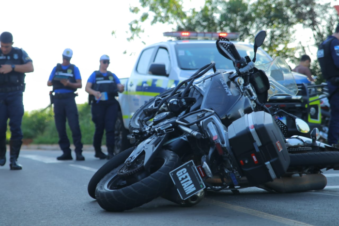MOTOCICLISTA JOVEM SE ACIDENTA APÓS TENTATIVA DE FUGA E MANOBRAS PERIGOSAS