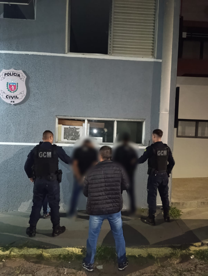 POLÍCIA CIVIL E GUARDA CIVIL MUNICIPAL  PRENDEM TRÊS PESSOAS EM FLAGRANTE POR FURTO