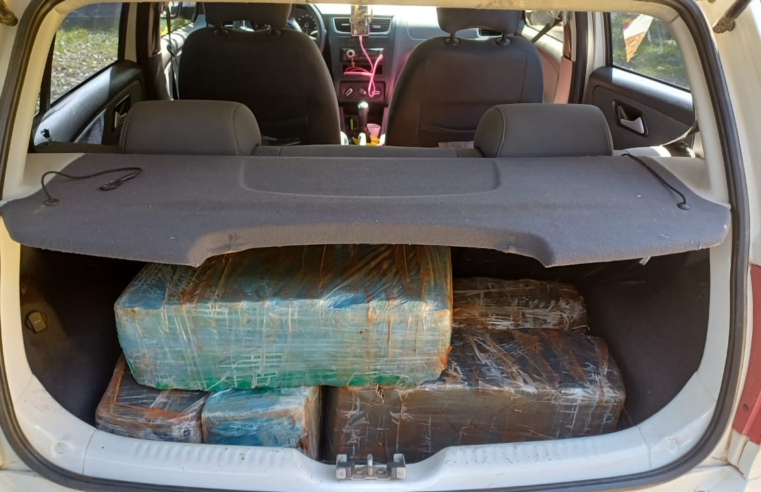 PRF APREENDE QUASE 90 QUILOS DE MACONHA NA BR-373 ; MULHER É PRESA EM FLAGRANTE