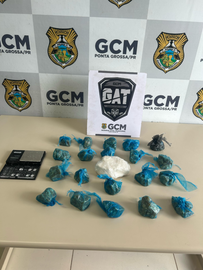 AÇÃO CONJUNTA DA GUARDA MUNICIPAL APREENDE MAIS DE 1 QUILO DE DROGAS NO BAIRRO NEVES