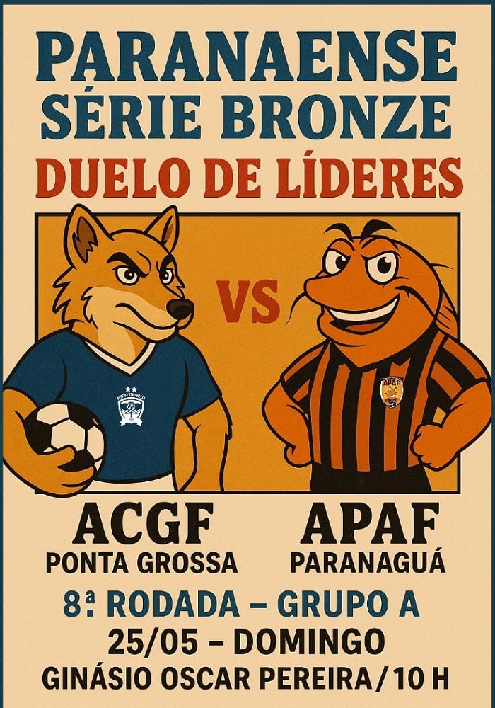ACGF/GERENCIAL E APAF/PARANAGUÁ DECIDEM NO DOMINGO A LIDERANÇA DA ‘SÉRIE BRONZE’