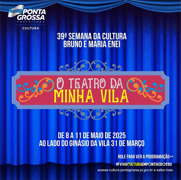 39ª SEMANA DA CULTURA SERÁ INICIADA QUINTA-FEIRA NO NÚCLEO 31 DE MARÇO