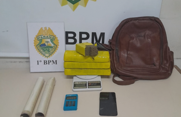 TRÁFICO DE DROGAS EM UVARANAS: HOMEM É PRESO COM 2 KG DE MACONHA