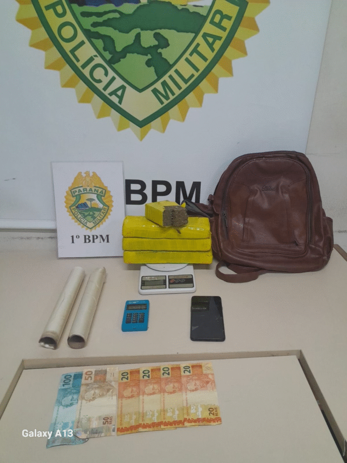 TRÁFICO DE DROGAS EM UVARANAS: HOMEM É PRESO COM 2 KG DE MACONHA