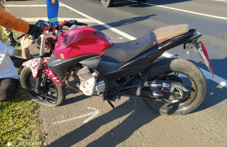 MOTOCICLISTA SE ENVOLVE EM ACIDENTE E FICA FERIDO