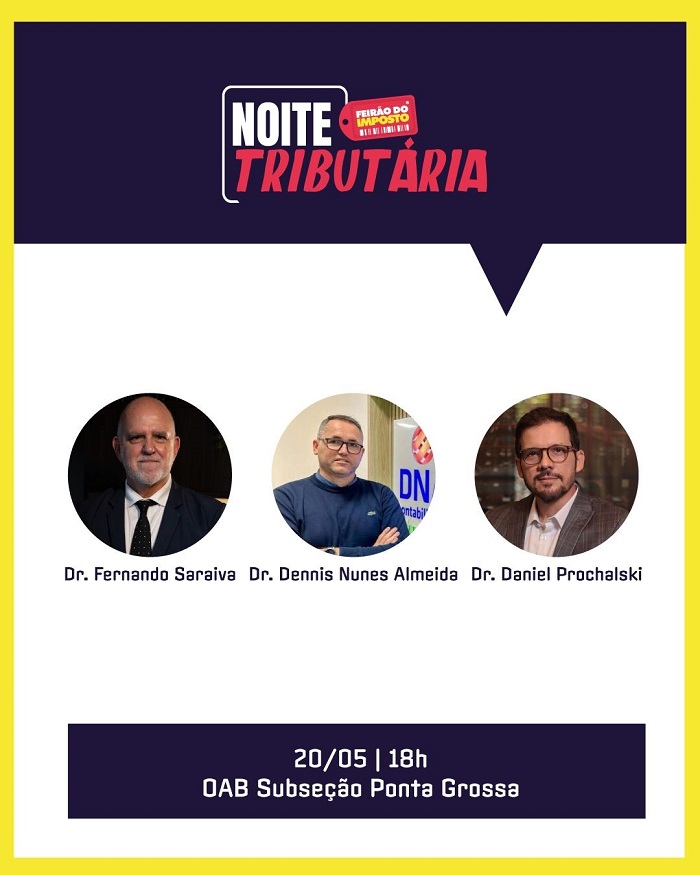 ACIPG JOVEM REALIZA “NOITE TRIBUTÁRIA” EM PARCERIA COM A OAB/PG