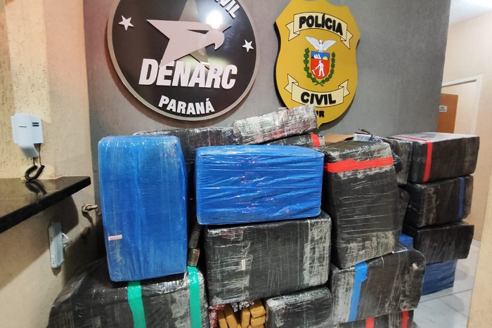 1.162 QUILOS DE MACONHA FORAM APREENDIDOS EM FOZ DO IGUAÇU