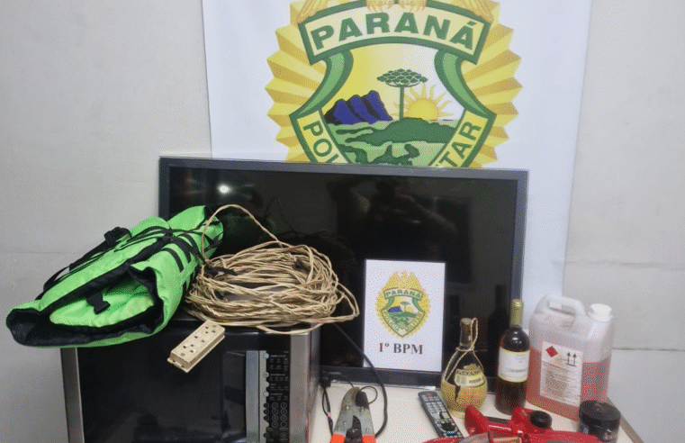 POLÍCIA MILITAR PRENDE SUSPEITOS DE FURTO EM ITAIACOCA