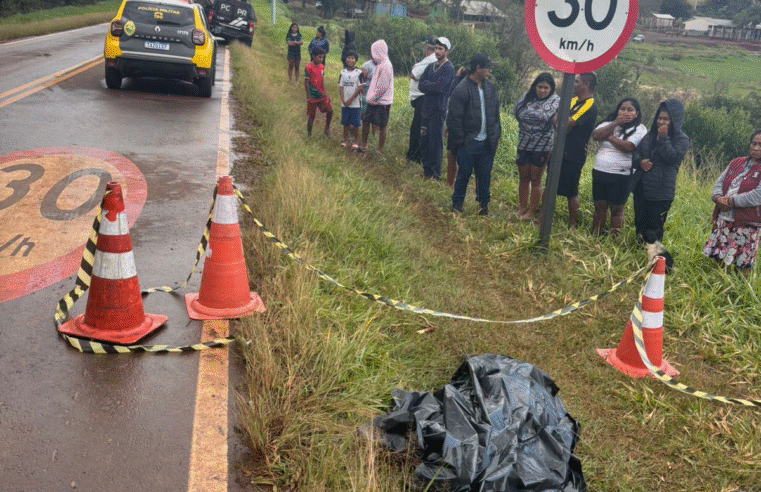 INDÍGENA DE 28 ANOS MORRE ATROPELADO NA PR-473