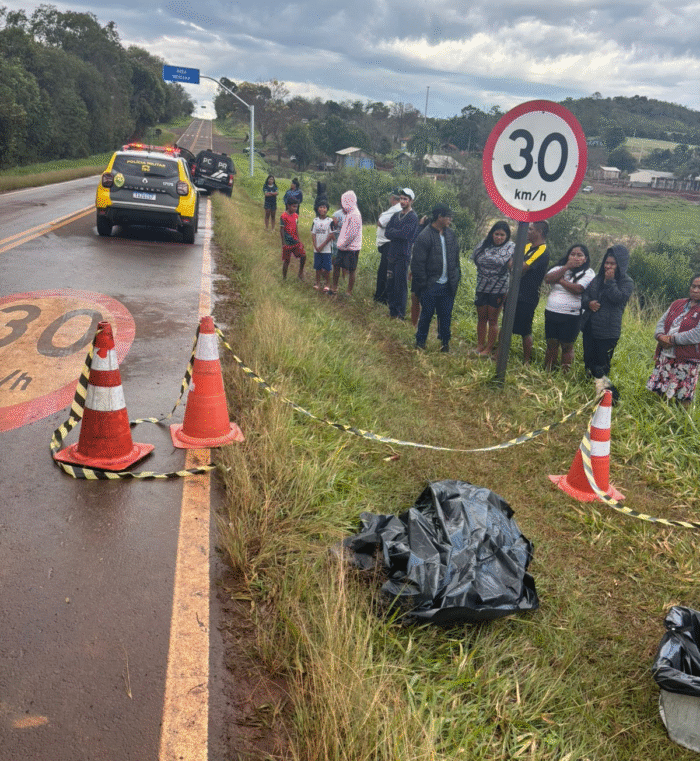 INDÍGENA DE 28 ANOS MORRE ATROPELADO NA PR-473
