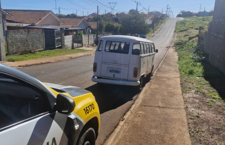VEÍCULO FURTADO É RECUPERADO PELA POLÍCIA MILITAR EM PONTA GROSSA