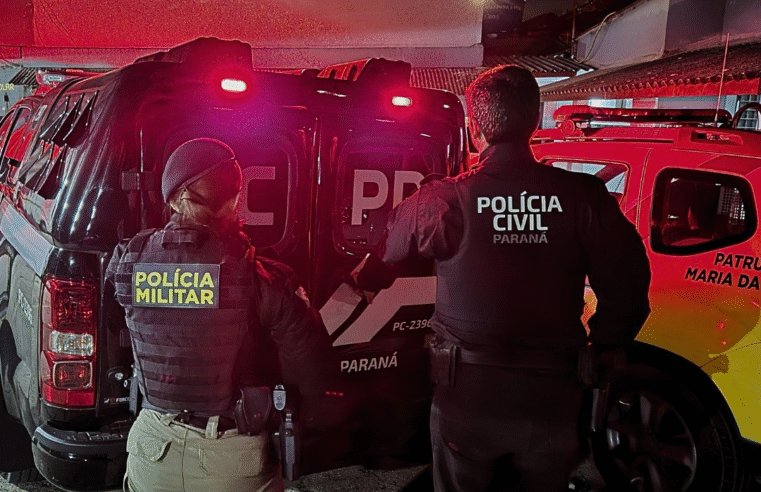 PCPR E PMPR PRENDEM INVESTIGADO POR DIVERSOS CRIMES PRATICADOS CONTRA MULHER E FILHO