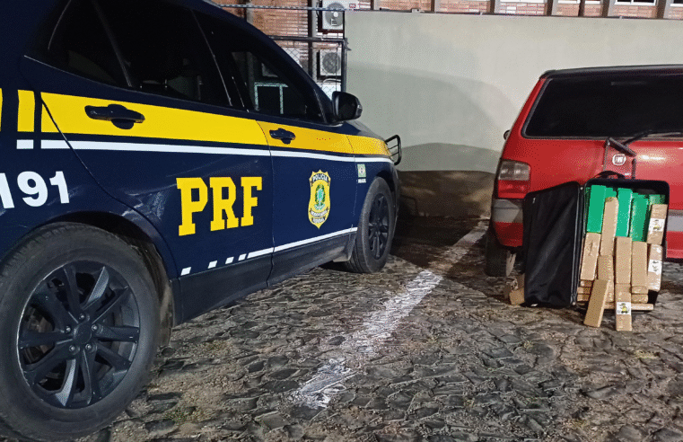 PRF APREENDE 34,6 KG DE MACONHA EM VEÍCULO INTERCEPTADO NA BR-373