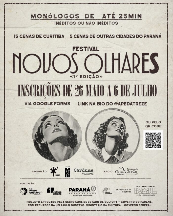 INSCRIÇÕES DO FESTIVAL NOVOS OLHARES PRORROGADAS ATÉ O DIA 6 DE JULHO