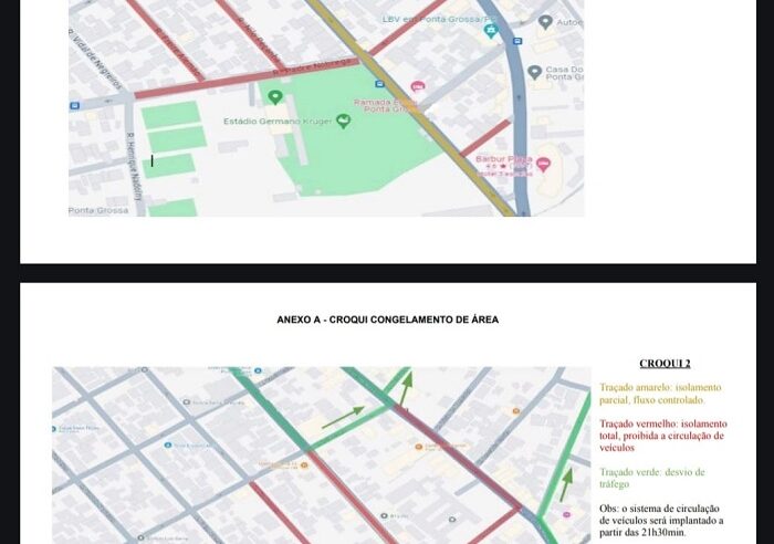 POLÍCIA MILITAR INICIA ÀS 18 HORAS O BLOQUEIO DO TRÂNSITO NO ‘GERMANO KRUGER’