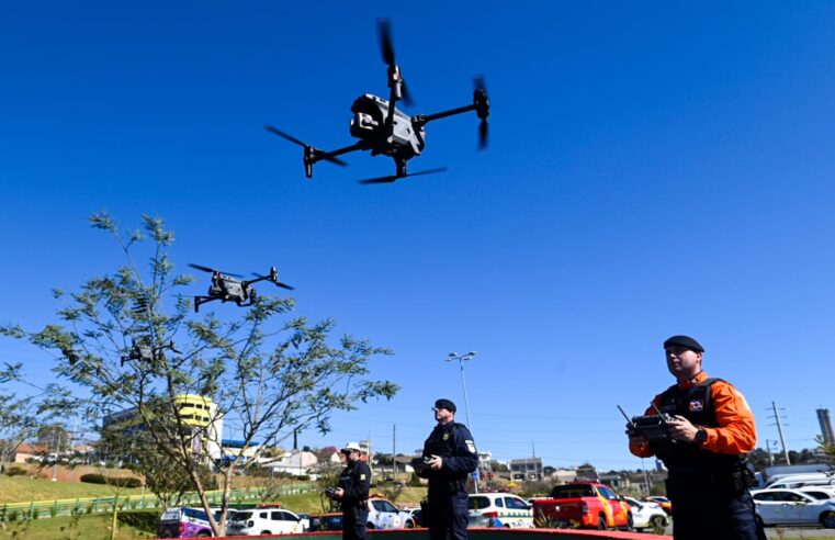 GUARDA MUNICIPAL, TRÂNSITO, DEFESA CIVIL E BOMBEIROS USARÃO DRONES E ARMAS MENOS LETAIS