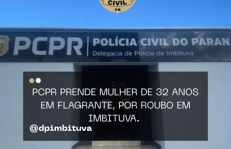 PCPR PRENDE MULHER EM FLAGRANTE POR ROUBO