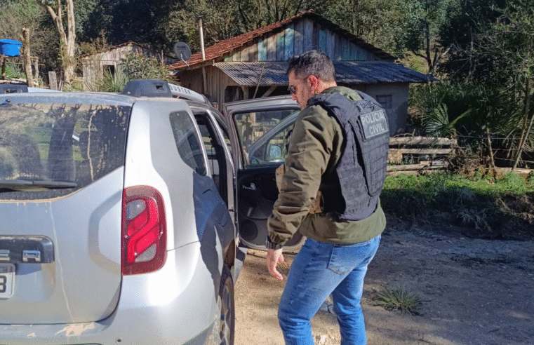 POLÍCIA CIVIL PRENDE FORAGIDO CONDENADO POR ESTUPRO DE VULNERÁVEL