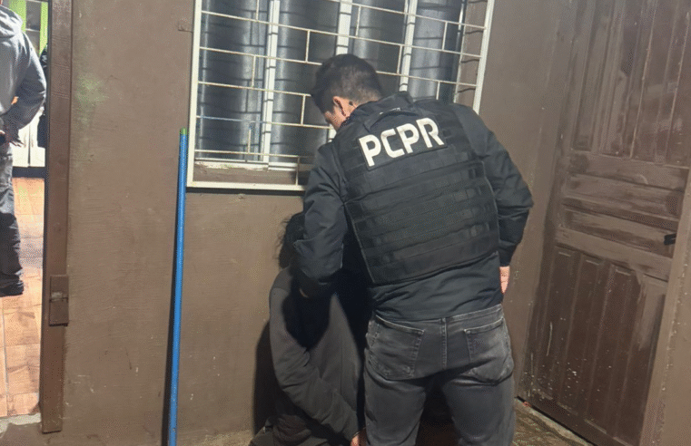 PCPR PRENDE HOMEM CONDENADO A 16 ANOS PELA PRÁTICA DE HOMICÍDIO E INVESTIGADO PELO CRIME DE TENTATIVA DE FEMINICÍDIO