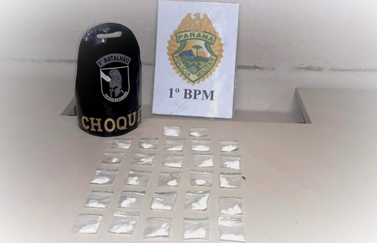 POLÍCIA ESTOURA PONTO DE TRÁFICO DE DROGAS