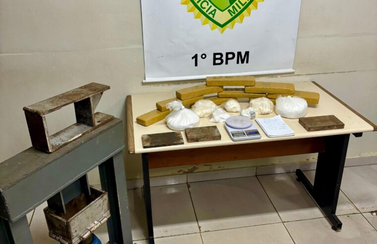 LABORATÓRIO DE DROGAS É DESMANTELADO – HOMEM PRESO