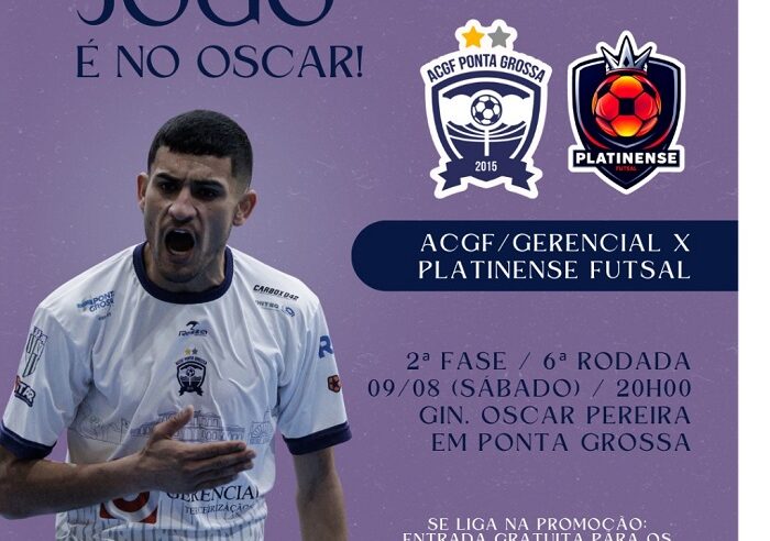 ACGF/GERENCIAL RECEBE A PLATINENSE COM PORTÕES ABERTOS NO PRÓXIMO SÁBADO