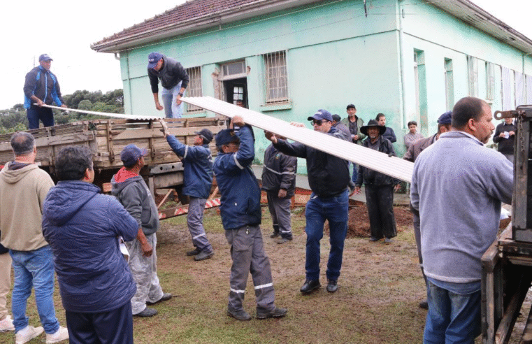 TRABALHOS DE RECUPERAÇÃO CONTINUAM HOJE EM CASTRO APÓS TEMPORAL DE GRANIZO