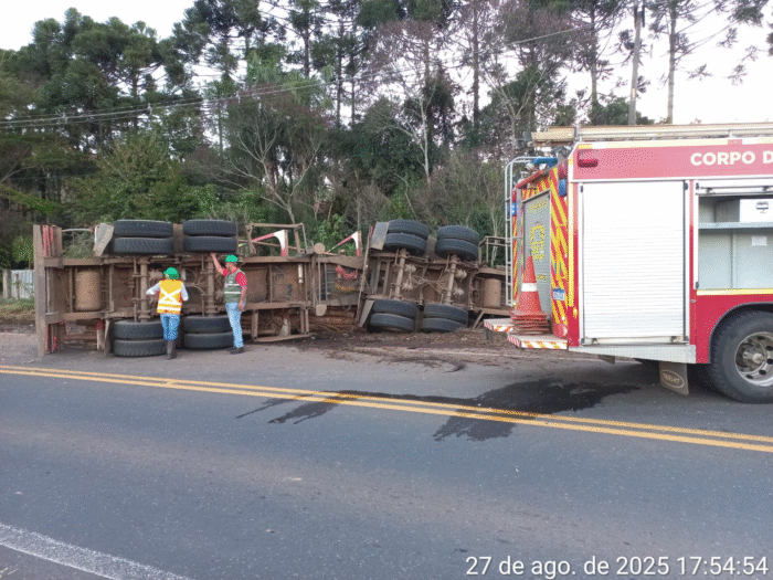 TOMBAMENTO NA PR-340 DEIXA MOTORISTA MORTO