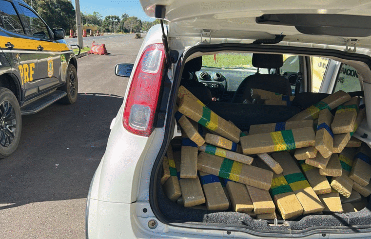 PRF APREENDE MAIS DE 150 QUILOS DE MACONHA NA BR-277