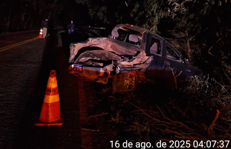 GRAVE ACIDENTE NA PR-456 DEIXA DUAS VÍTIMAS FATAIS