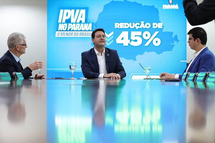 RATINHO JUNIOR ANUNCIA REDUÇÃO DE 45% NO IPVA A PARTIR DE 2026