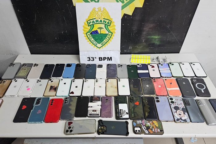 PM RECUPERA 54 CELULARES FURTADOS EM FESTIVAL DE MÚSICA NA ‘PEDREIRA’