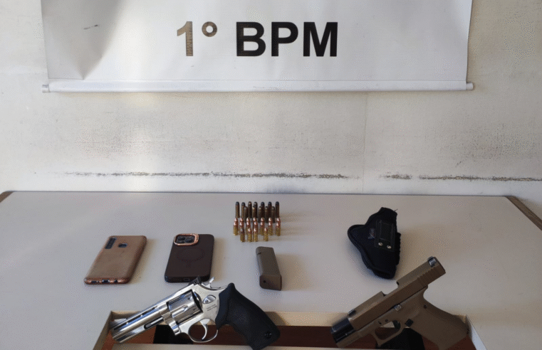 PMPR APREENDE ARMAS EM PONTA GROSSA