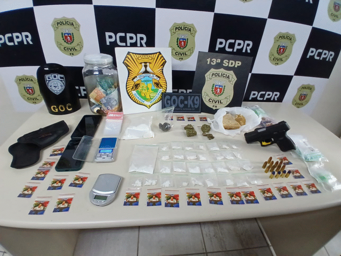 AÇÃO CONJUNTA ENTRE GCM E POLÍCIA CIVIL APREENDE DROGAS E ARMA NO CARÁ-CARÁ