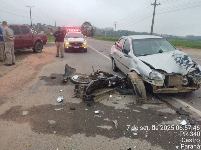 ACIDENTE COM VÍTIMA GRAVE E CONDUTOR EMBRIAGADO NA PR-340