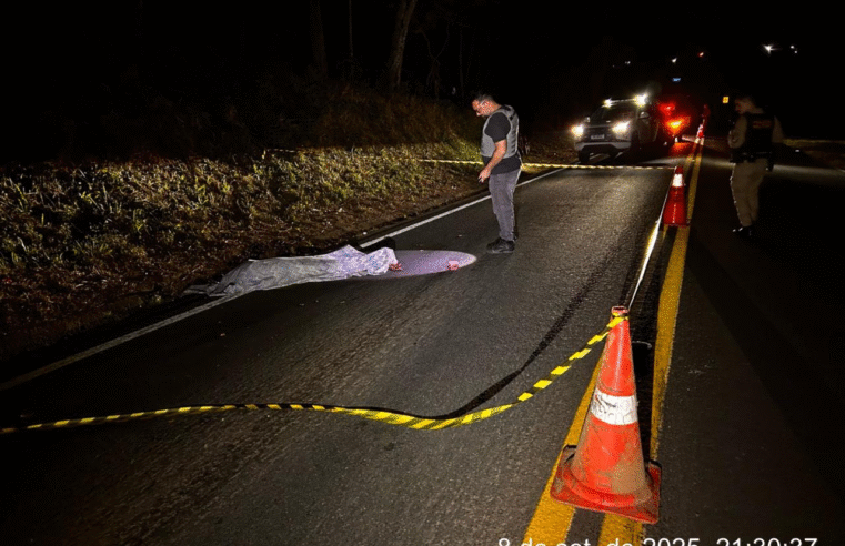 ATROPELAMENTO DEIXA HOMEM MORTO NA PR-487