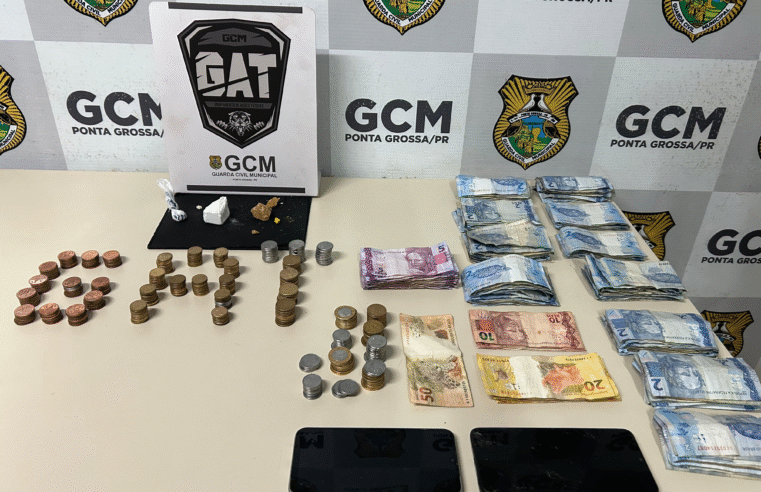 GCM DE PONTA GROSSA DESMANTELA PONTO DE TRÁFICO