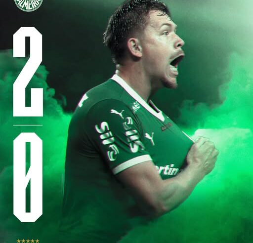 PONTA-GROSSENSE BRUNO FUCHS FAZ GOL NA ‘VIRADA’ DO PALMEIRAS NA LIBERTADORES