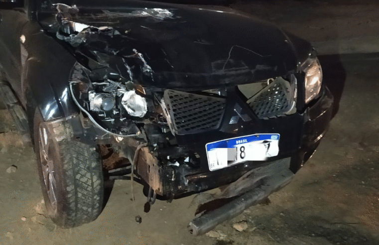 COLISÃO TRANSVERSAL ENTRE CAMINHÃO E SUV NA PR-151 GERA DANOS MATERIAIS