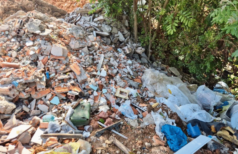 POLÍCIA AMBIENTAL CONSTATA DESCARTE IRREGULAR DE RESÍDUOS EM PALMEIRA