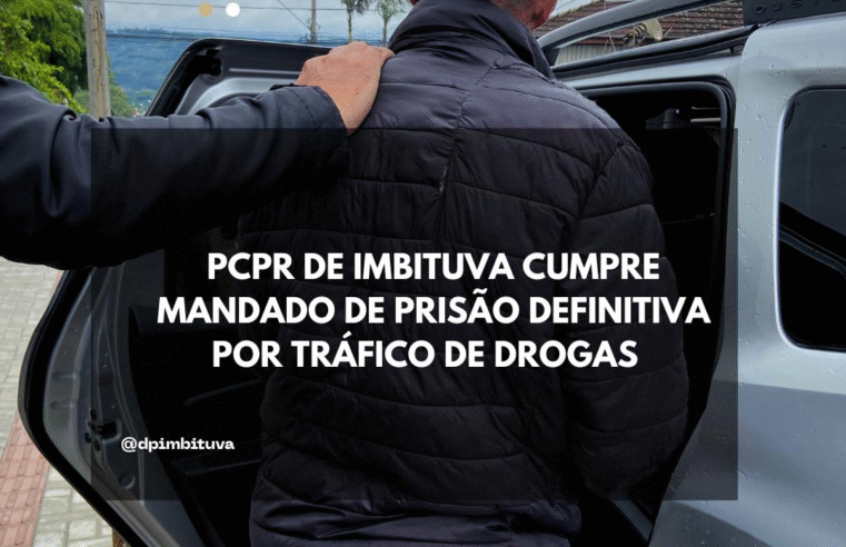 PCPR CUMPRE MANDADO DE PRISÃO POR TRÁFICO DE DROGAS