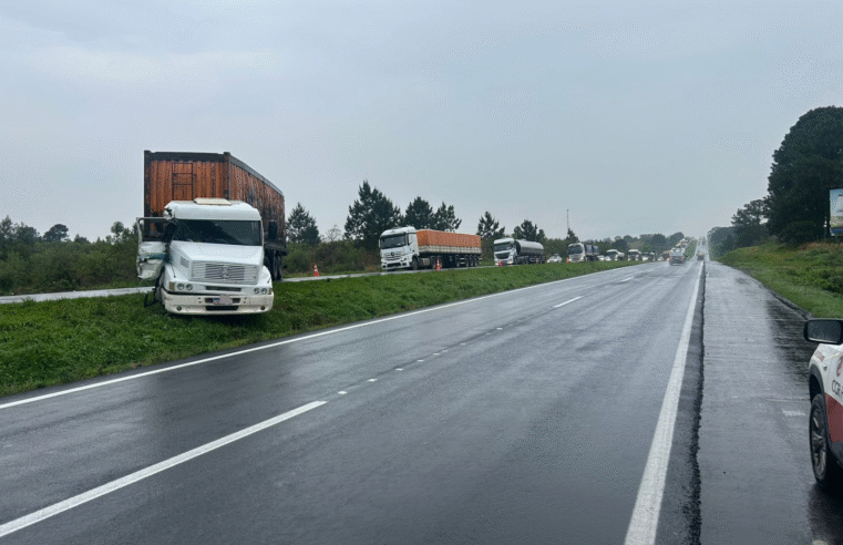 BR-376: DOIS ACIDENTES PRÓXIMO AO PEDÁGIO DE WIRMARSUN PROVOCAM LONGO CONGESTIONAMENTO