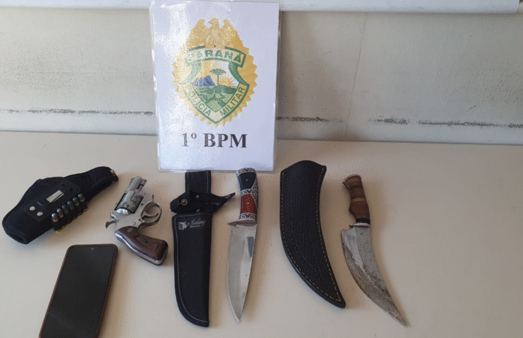 POLÍCIA MILITAR APREENDE ARMA DE FOGO DURANTE OPERAÇÃO NHAPECANI EM PONTA GROSSA
