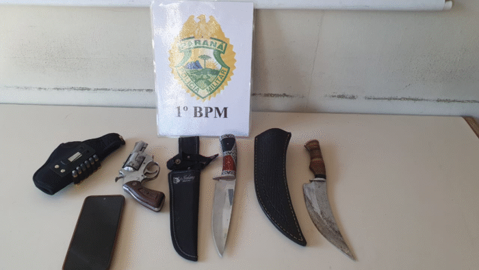 POLÍCIA MILITAR APREENDE ARMA DE FOGO DURANTE OPERAÇÃO NHAPECANI EM PONTA GROSSA