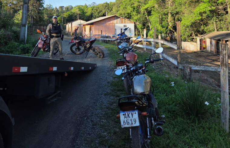 APREENSÃO DE MOTOCICLETAS ADULTERADAS E DESARTICULAÇÃO DE OFICINA CLANDESTINA